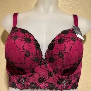 NWT Cacique Seriously Sexy Boost Plunge 44DD